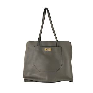 Steve Madden Light Gray Pleather Tote Bag